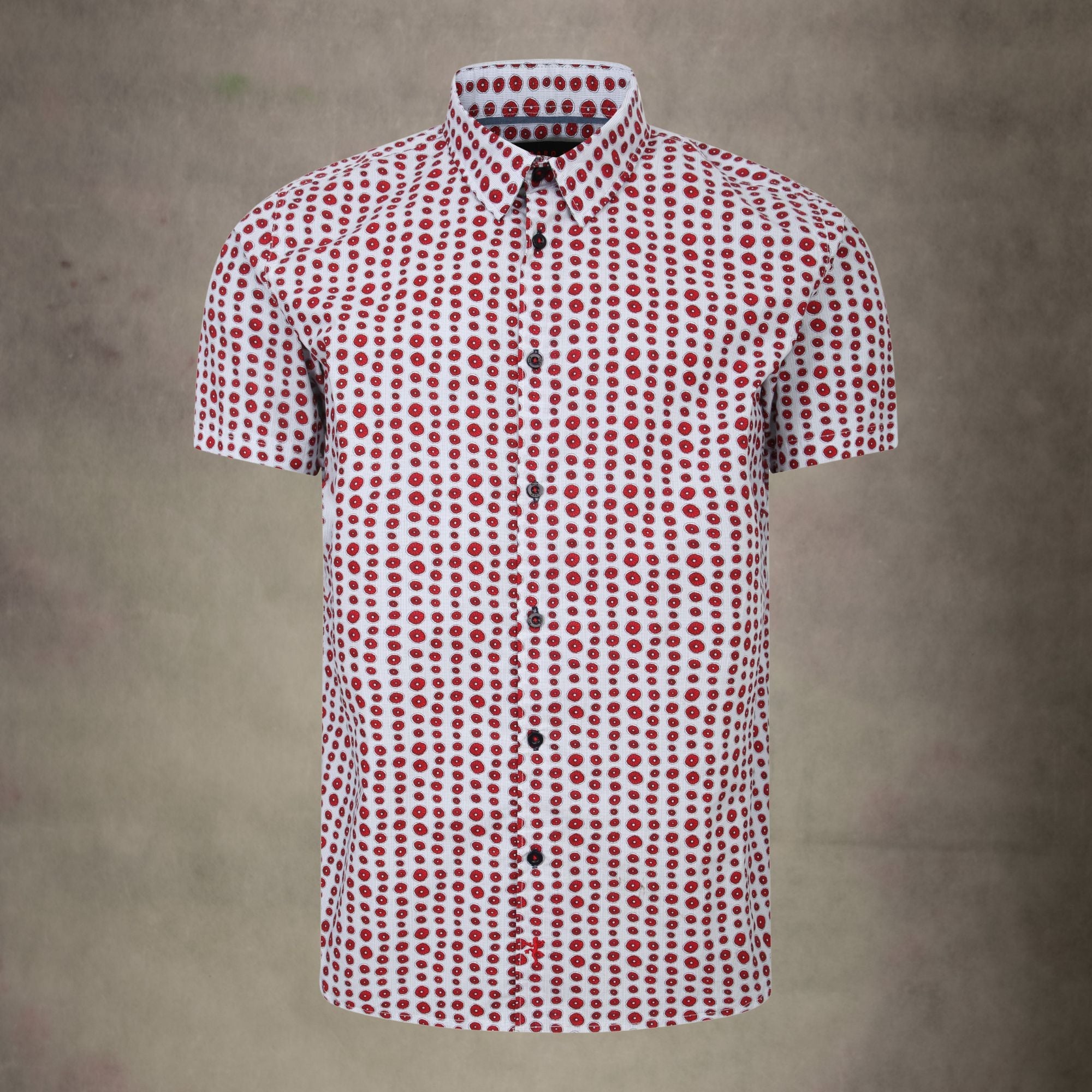 Lizard King Blood Orange Print Short Sleeve Shirt