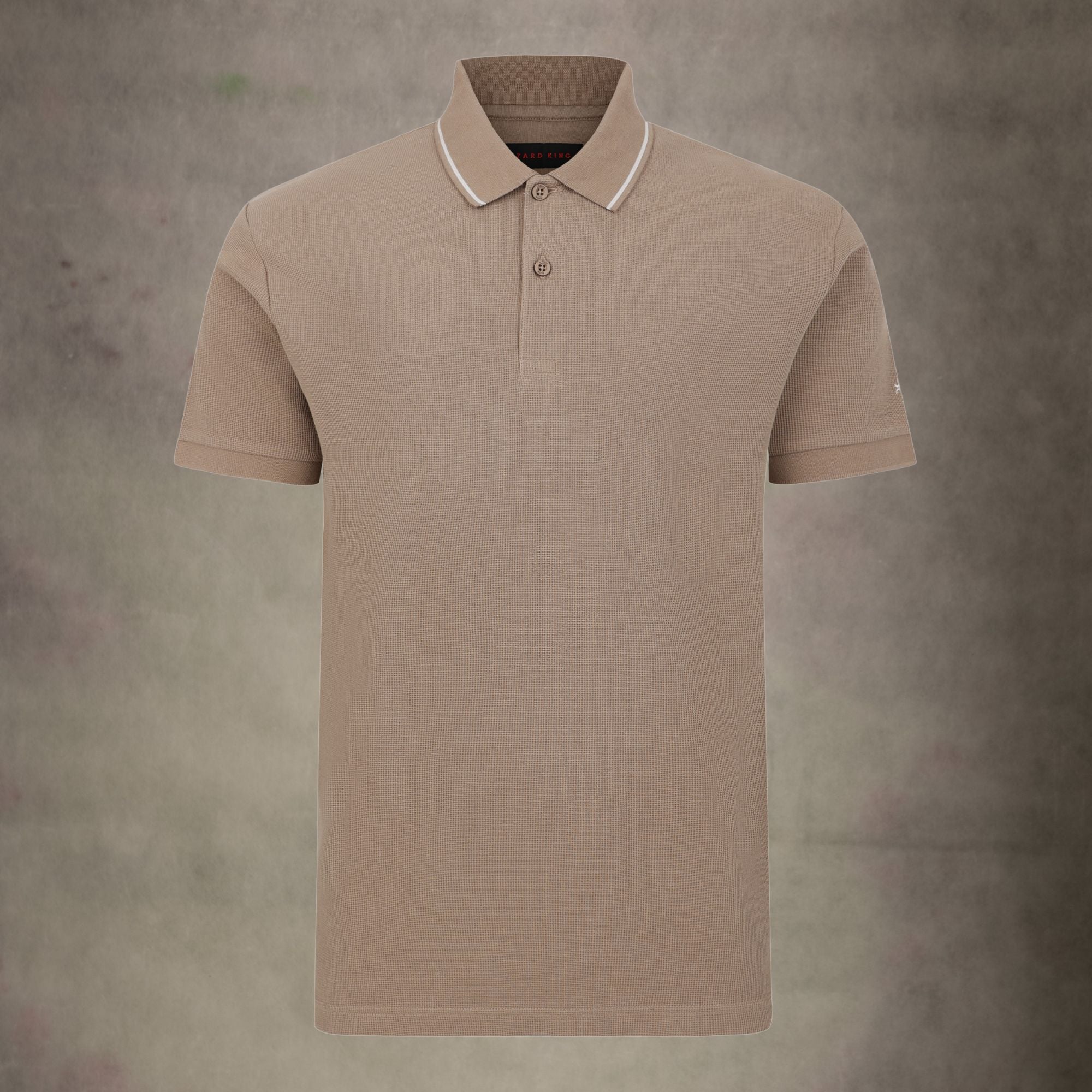 Lizard King Clay Waffle Button Polo Shirt