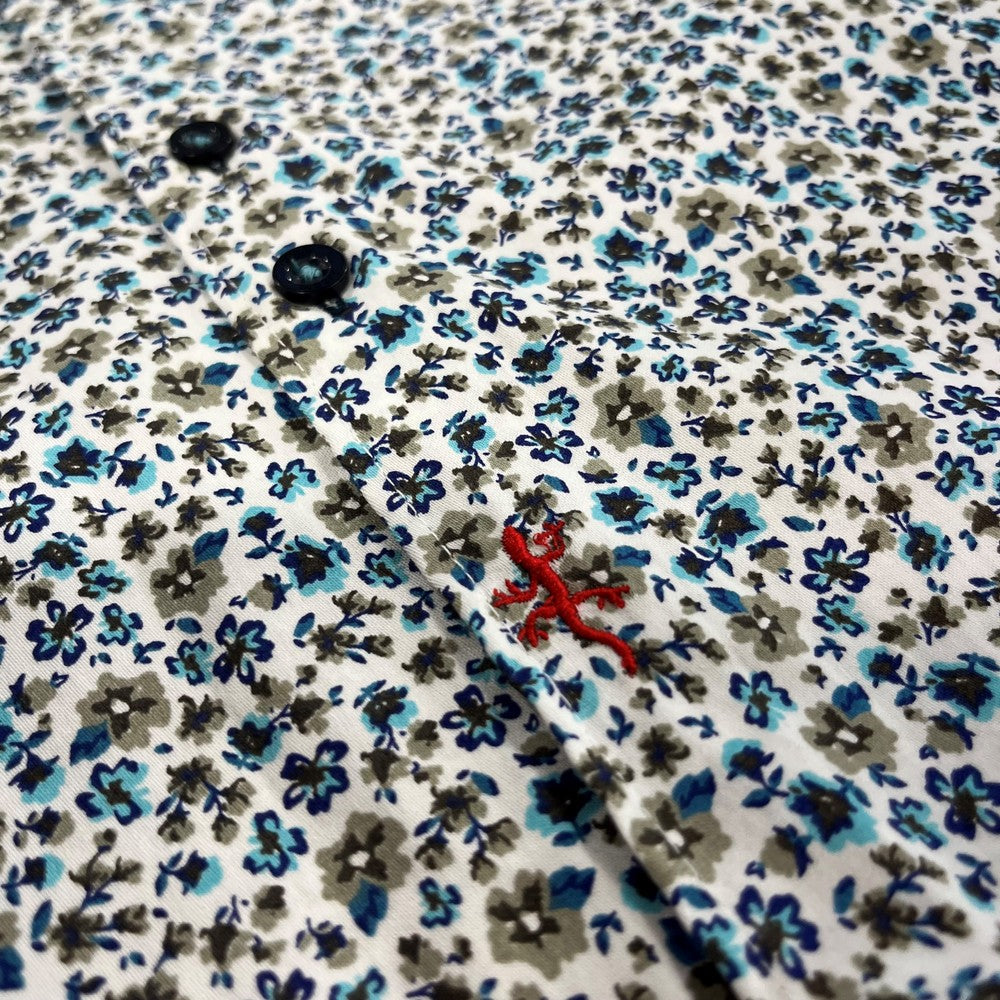 Lizard King Flower Print Short Sleeve Shirt
