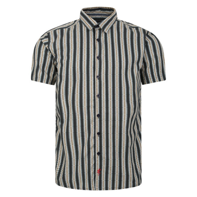 Lizard King Digital Stripe Print Short Sleeve Shirt Hover Image