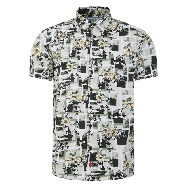 Lizard King Hibiscus Print Short Sleeve Shirt Hover Image