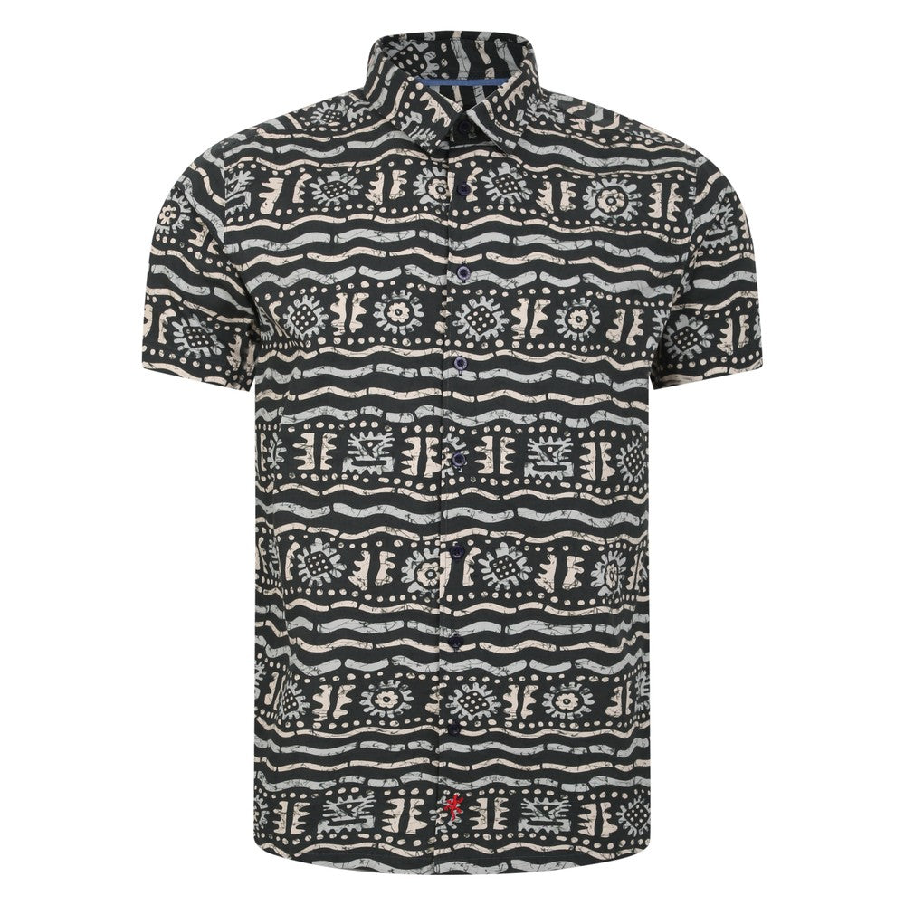 Lizard King Wave Print Short Sleeve Shirt