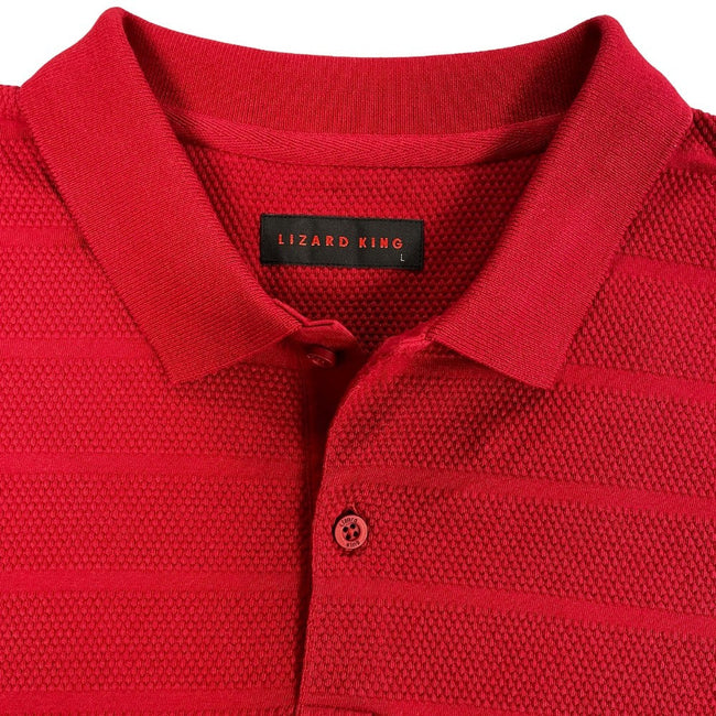 Lizard King Bubble Stripe Polo Shirt Main Image