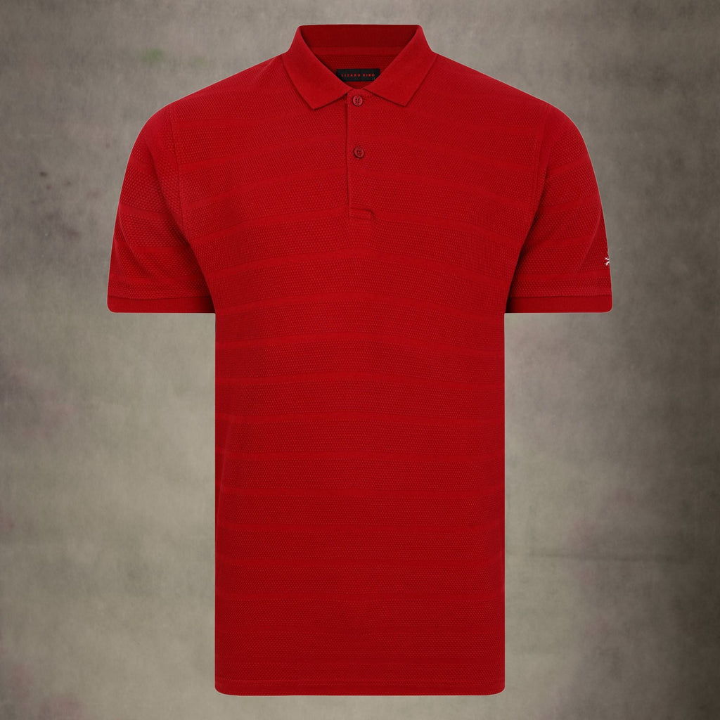 Lizard King Bubble Stripe Polo Shirt