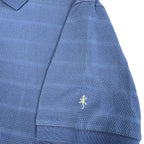 Lizard King Bubble Stripe Polo Shirt - Denim