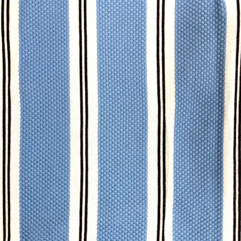 Lizard King Vertical Stripe Polo Shirt - Sky