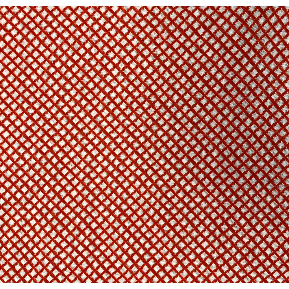 Lizard King Two Colour Diamond Jacquard Polo Shirt - Amber