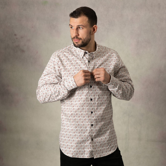 Lizard King Fleur Print Long Sleeve Shirt Main Image