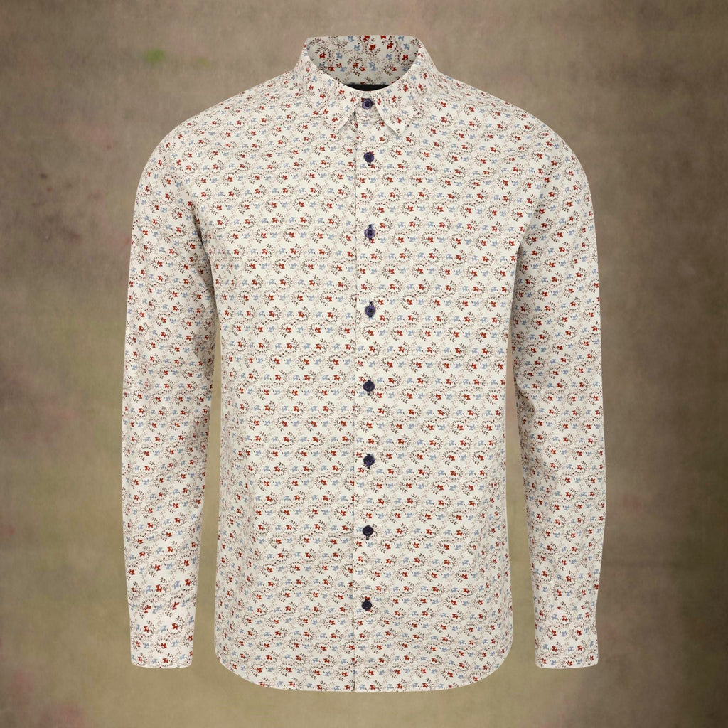 Lizard King Fleur Print Long Sleeve Shirt