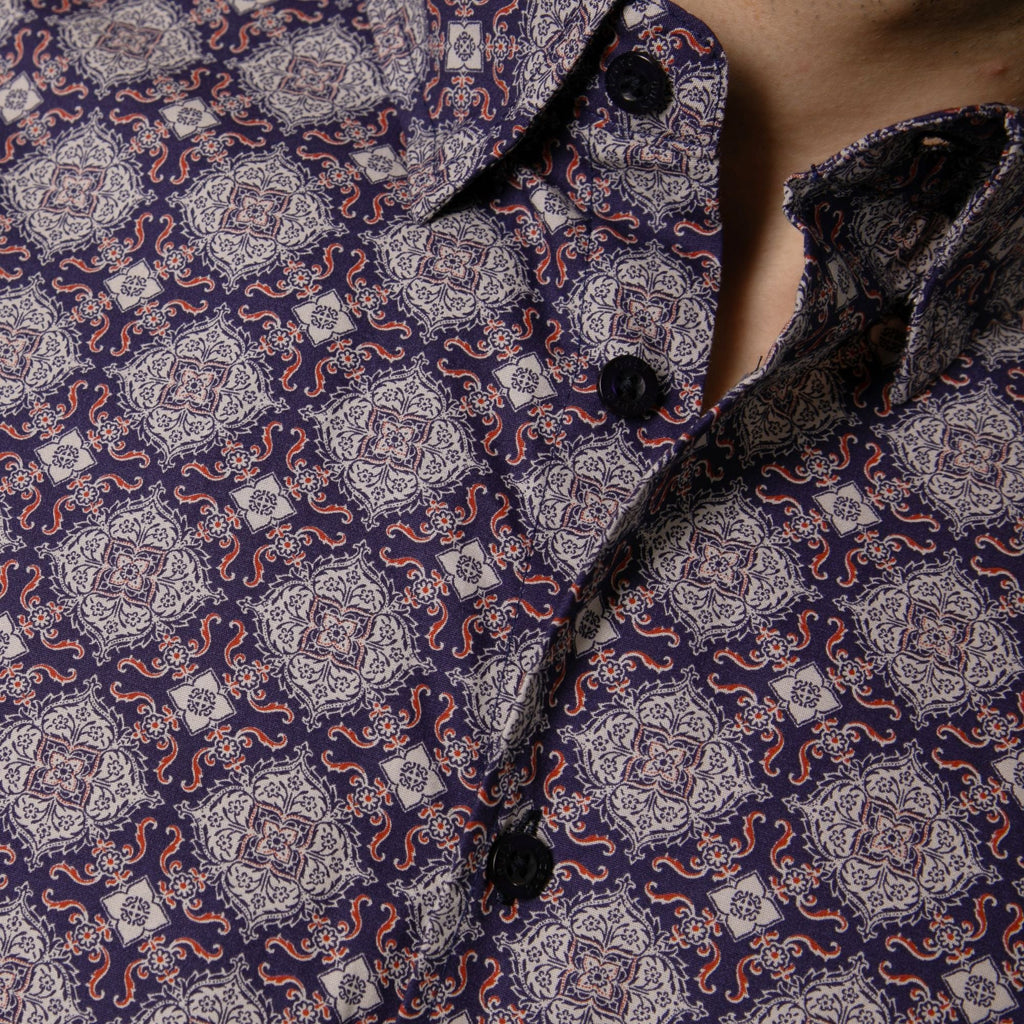 Lizard King Tile Print Long Sleeve Shirt