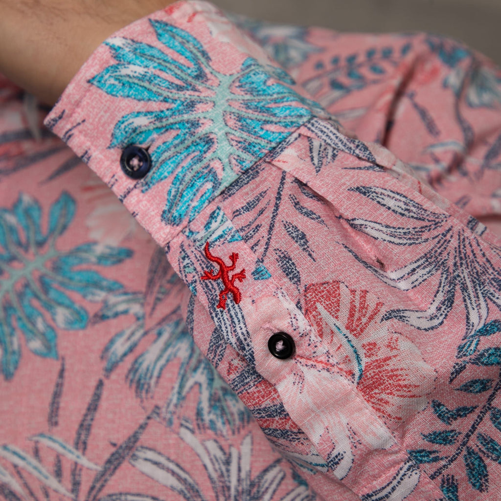 Lizard King Fern Print Long Sleeve Shirt