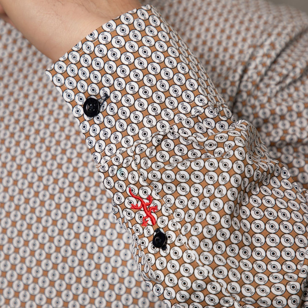 Lizard King Geo Print Long Sleeve Shirt