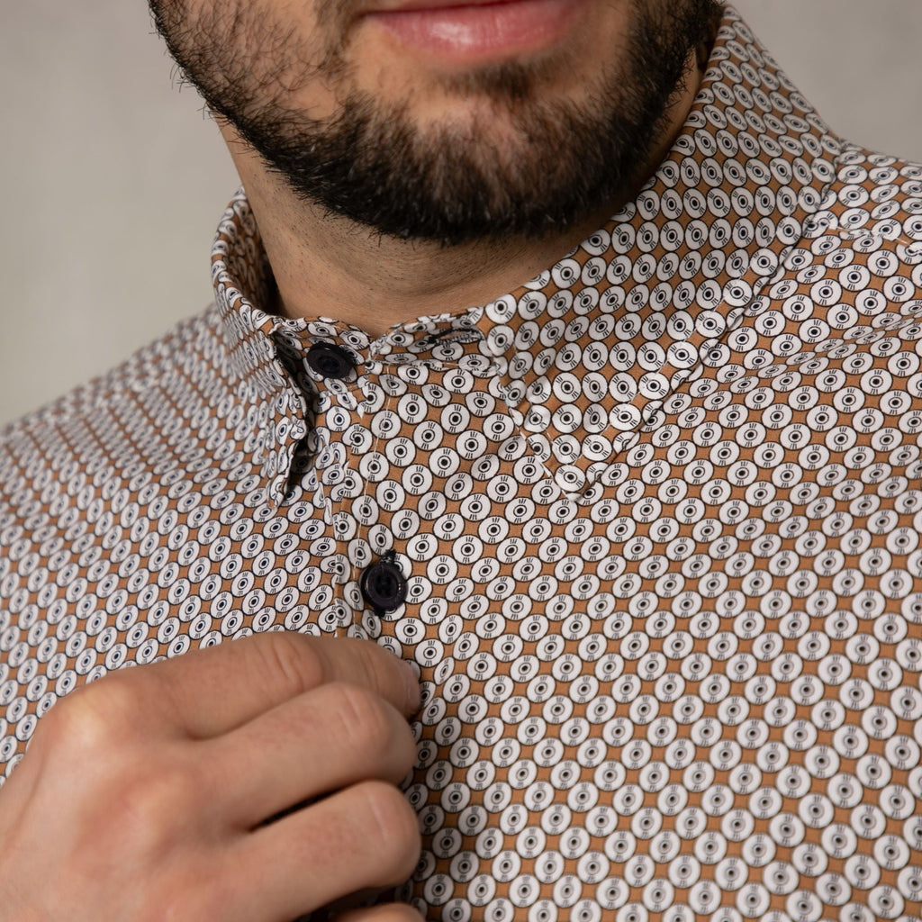 Lizard King Geo Print Long Sleeve Shirt