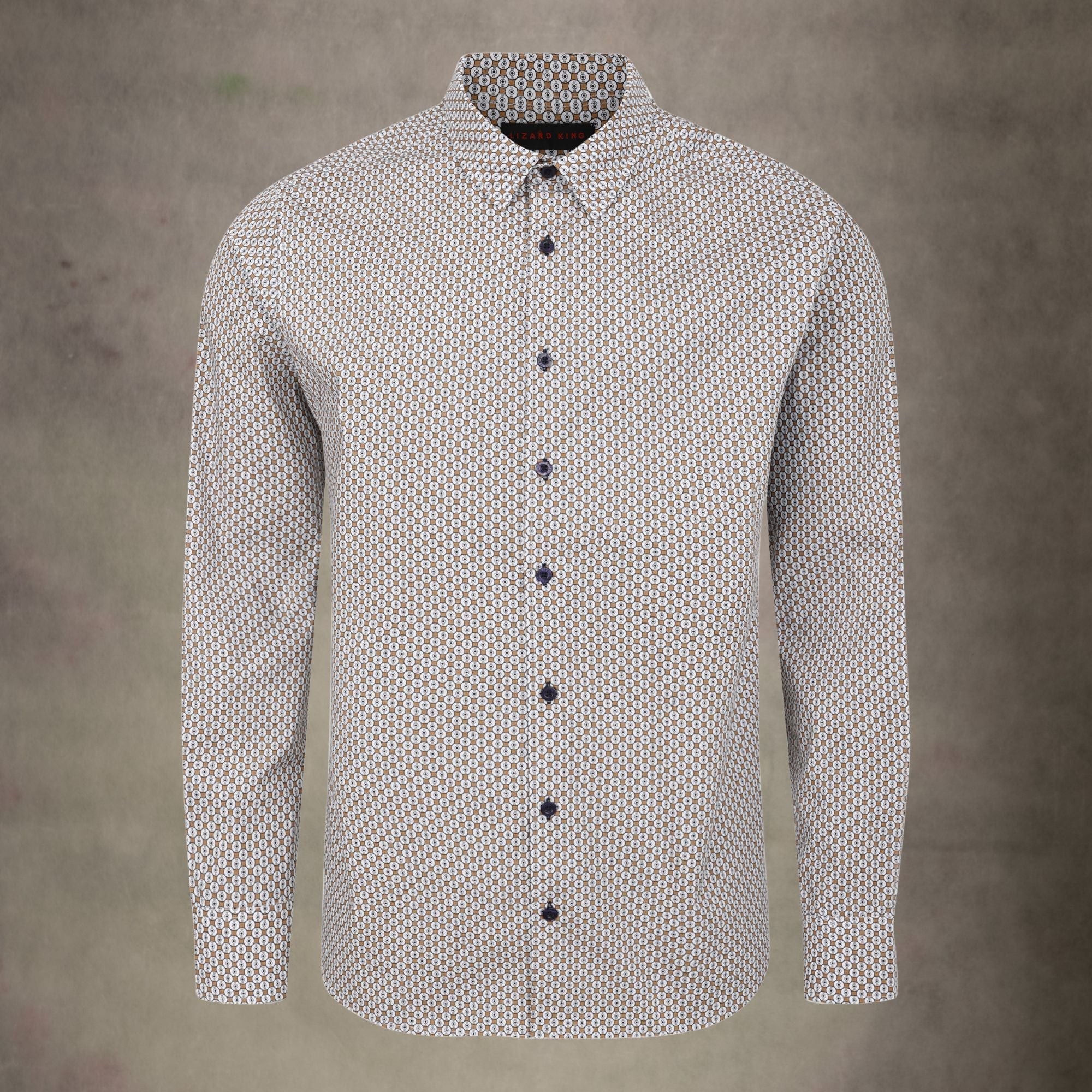 Lizard King Geo Print Long Sleeve Shirt