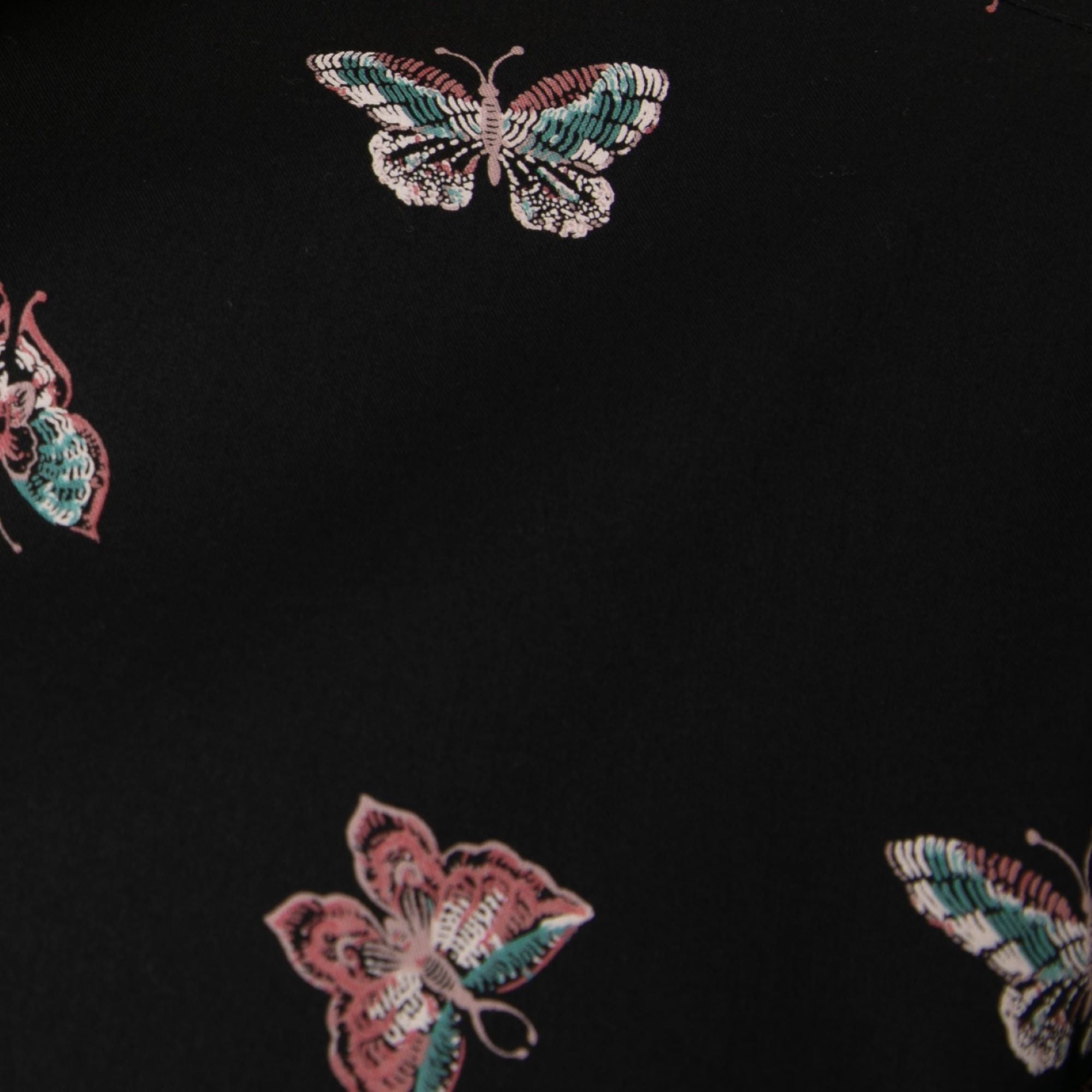 Lizard King Butterfly Print Long Sleeve Shirt