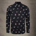 Lizard King Butterfly Print Long Sleeve Shirt