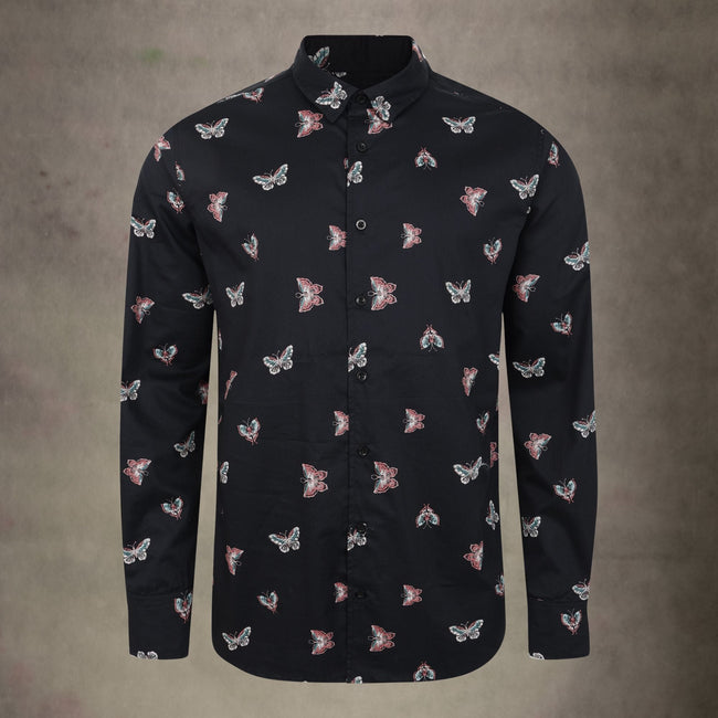 Lizard King Butterfly Print Long Sleeve Shirt Hover Image