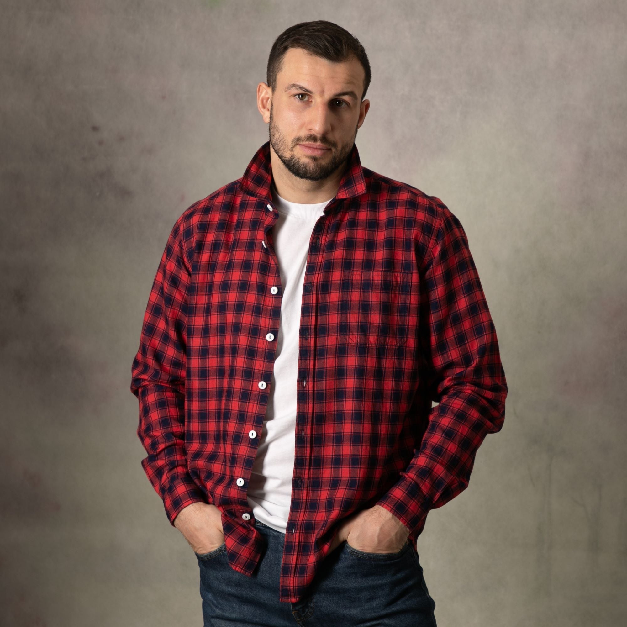 Lizard King Red Check Long Sleeve Shirt
