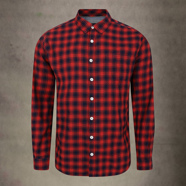Lizard King Red Check Long Sleeve Shirt Hover Image