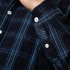 Lizard King Navy Check Long Sleeve Shirt