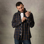 Lizard King Gold Check Long Sleeve Shirt