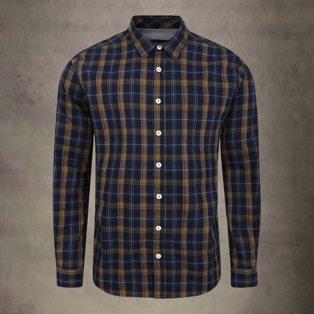 Lizard King Gold Check Long Sleeve Shirt