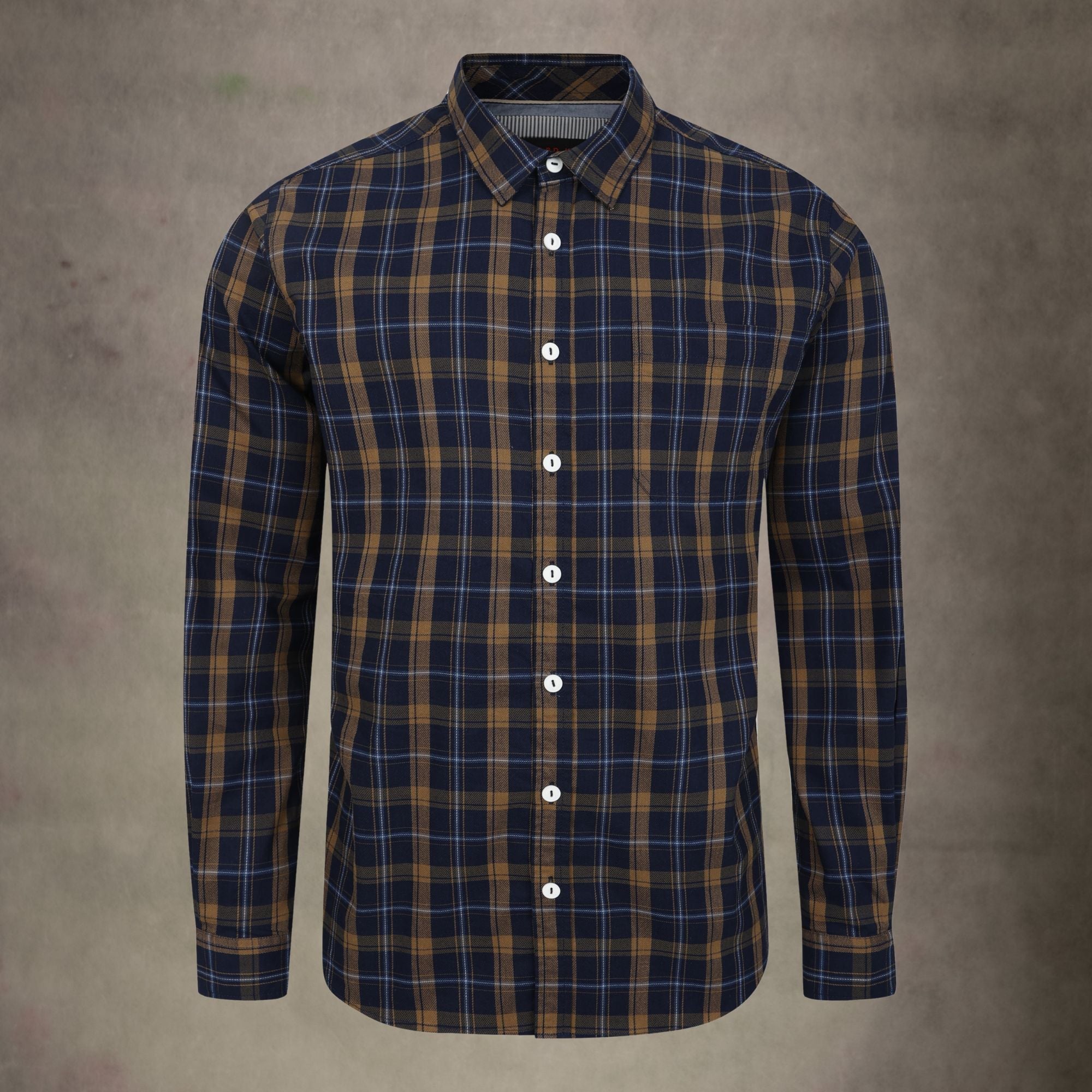 Lizard King Gold Check Long Sleeve Shirt