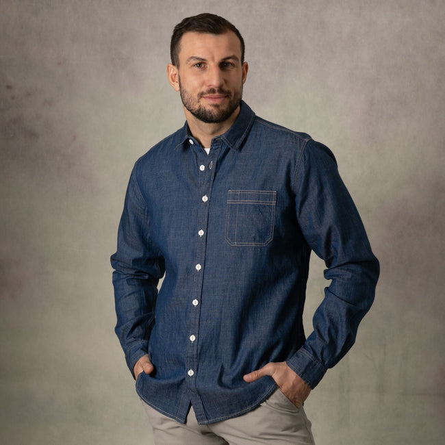 Lizard King Denim Long Sleeve Shirt Main Image