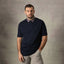 Lizard King Navy Printed Collar Polo Shirt