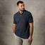 Lizard King Denim Textured Zipper Polo Shirt