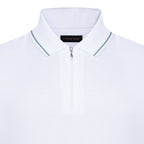 Lizard King White Zipper Polo