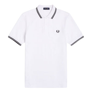 Fred Perry Twin Tipped Polo Shirt - White