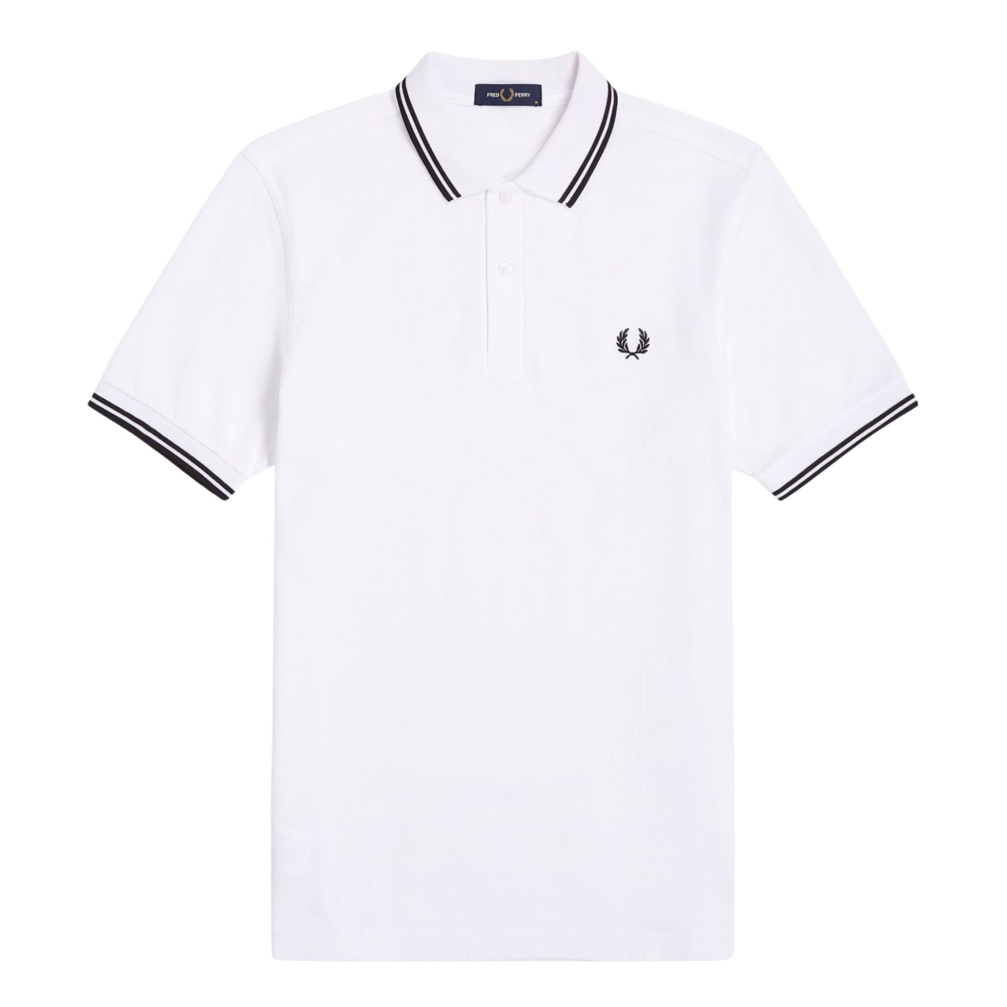 Fred Perry Twin Tipped Polo Shirt - White