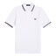 Fred Perry Twin Tipped Polo Shirt - White