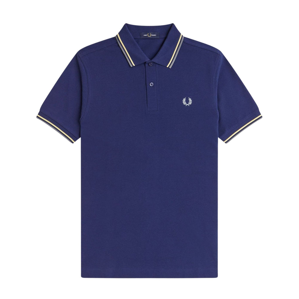 Fred Perry Twin Tipped Polo Shirt - French Navy