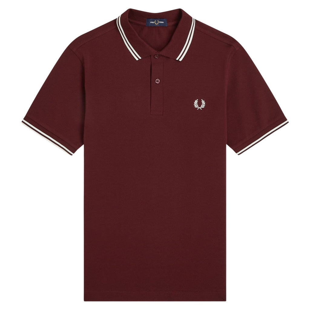 Fred Perry Twin Tipped Polo Shirt - Oxblood