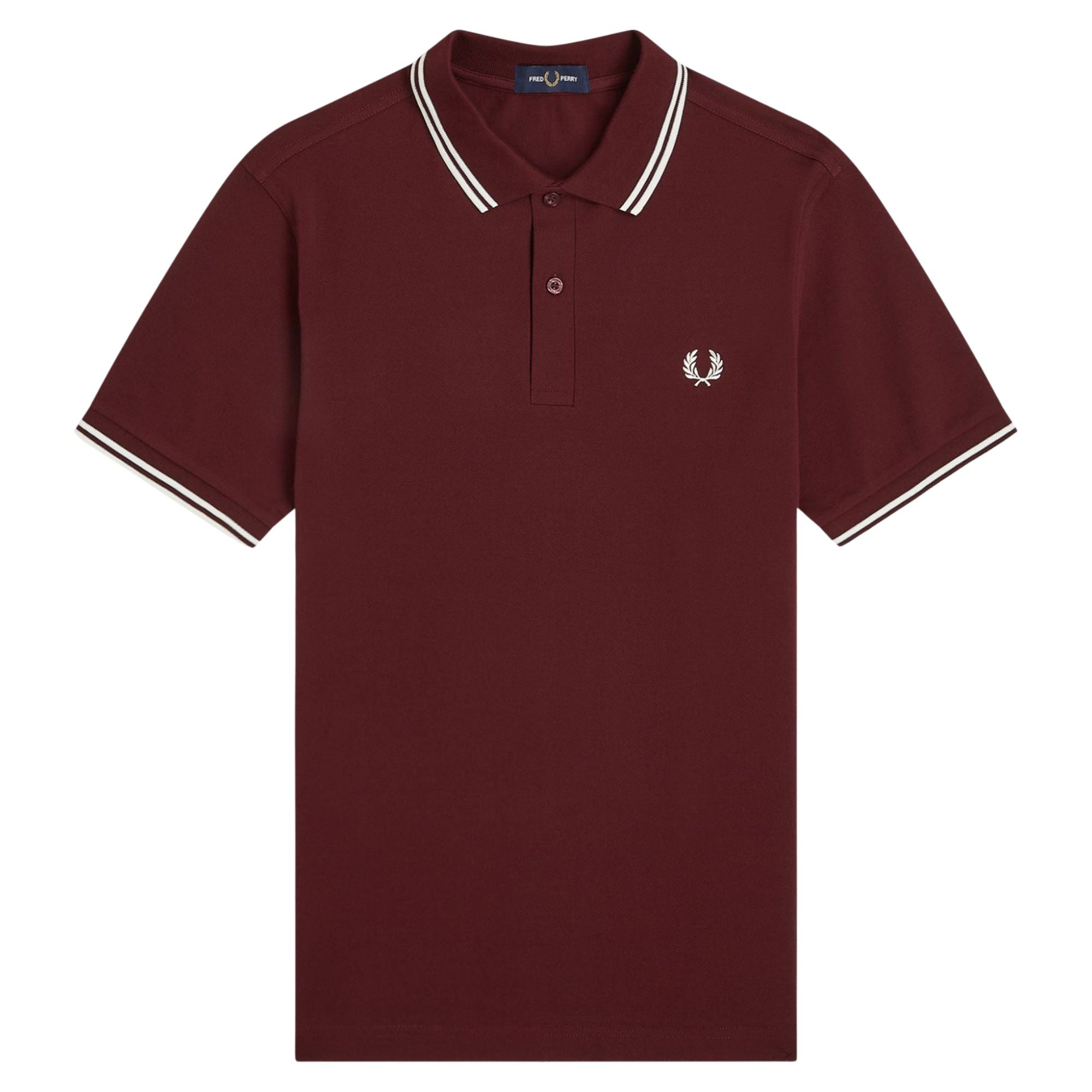 Fred Perry Twin Tipped Polo Shirt - Oxblood