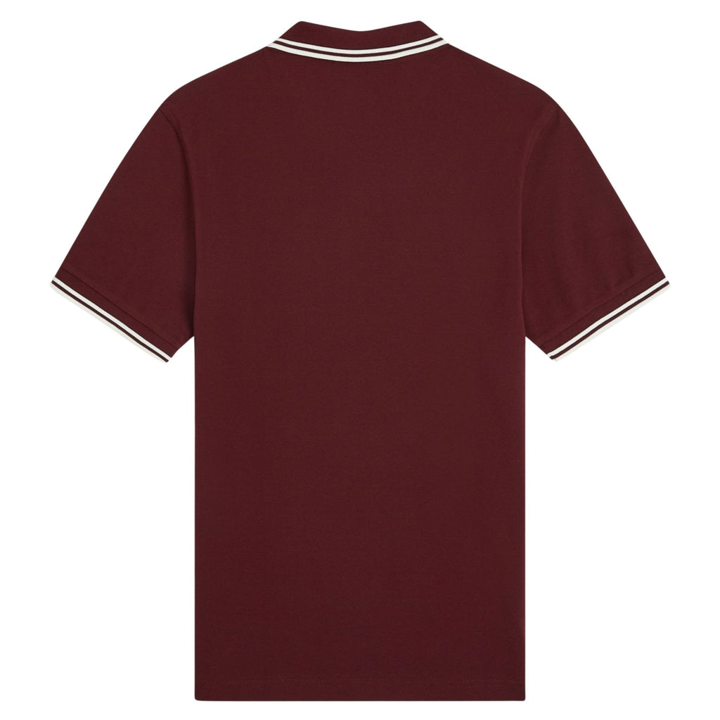 Fred Perry Twin Tipped Polo Shirt - Oxblood