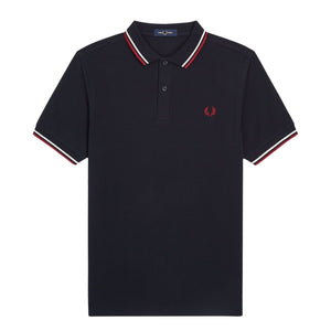 Fred Perry Twin Tipped Polo Shirt - Navy