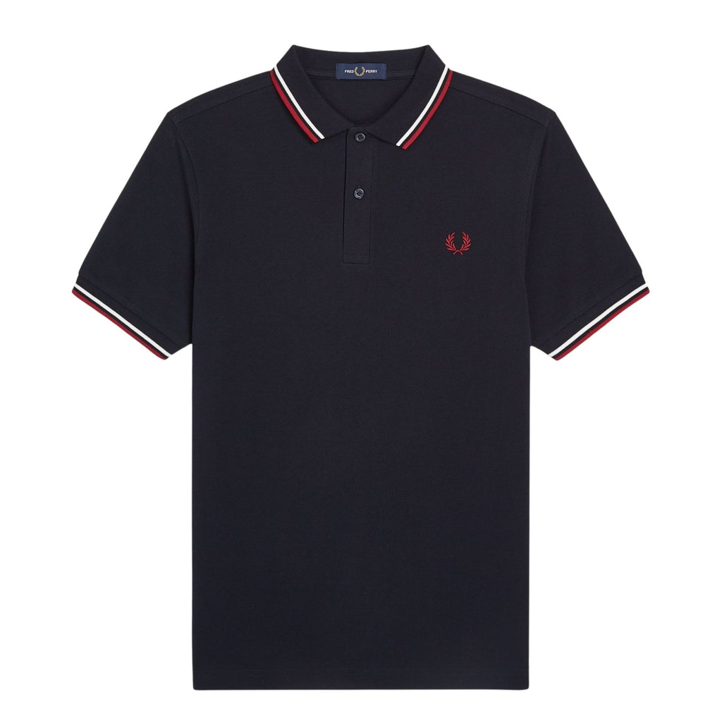 Fred Perry Twin Tipped Polo Shirt - Navy