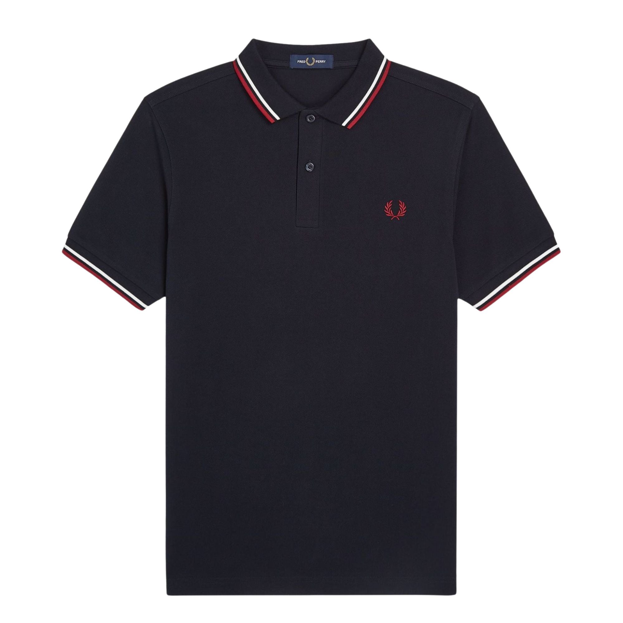 Fred Perry Twin Tipped Polo Shirt - Navy
