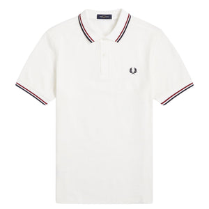 Fred Perry Twin Tipped Polo Shirt - Snow White