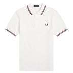 Fred Perry Twin Tipped Polo Shirt - Snow White