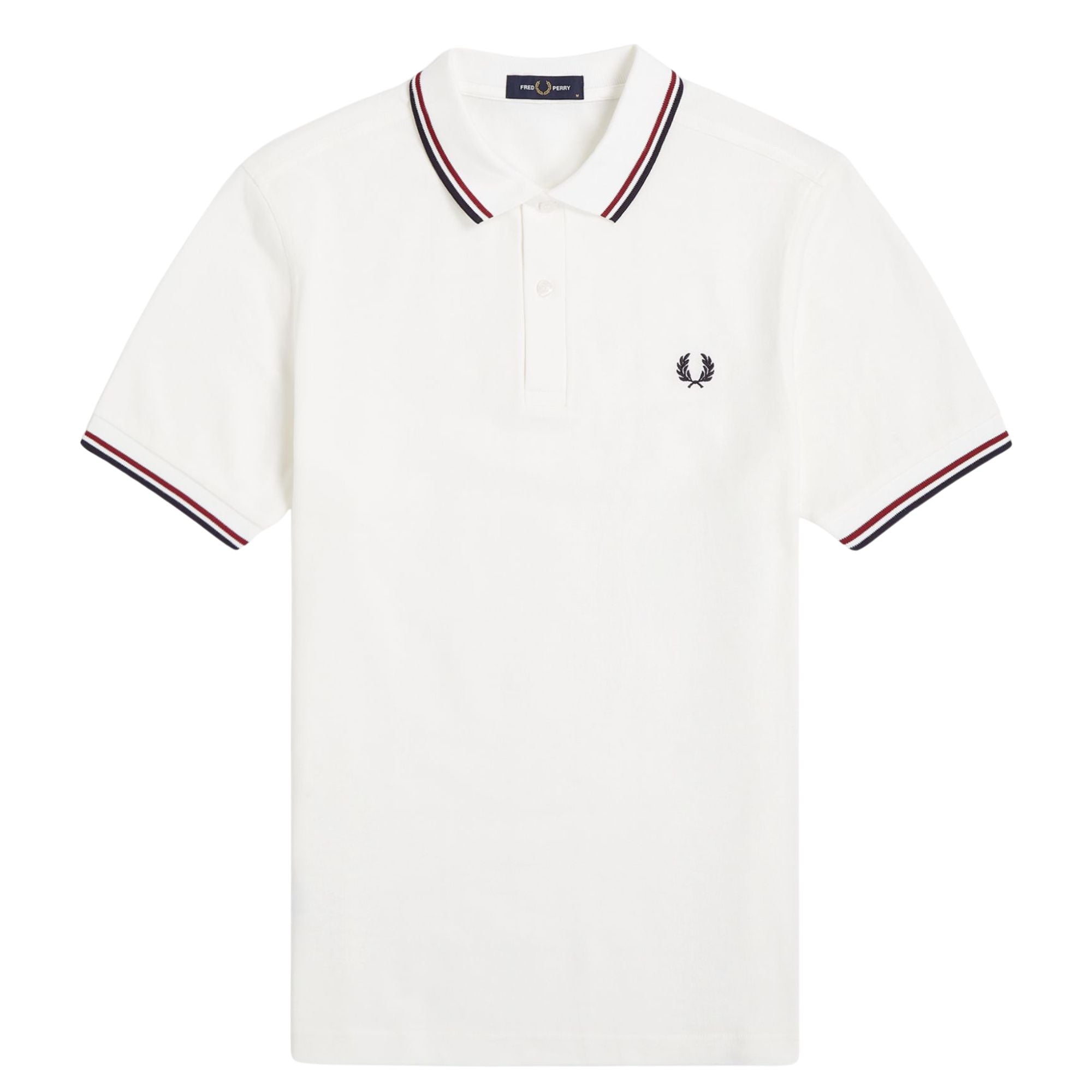Fred Perry Twin Tipped Polo Shirt - Snow White