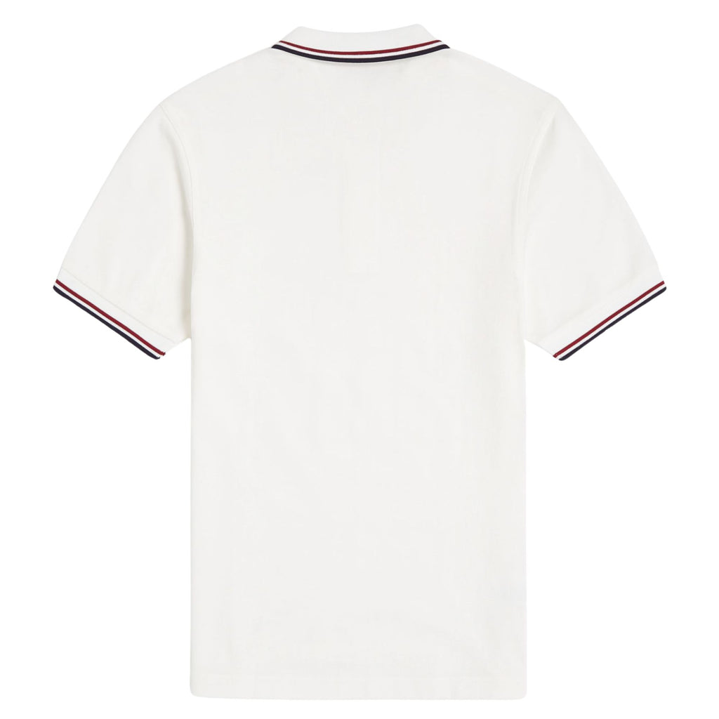 Fred Perry Twin Tipped Polo Shirt - Snow White