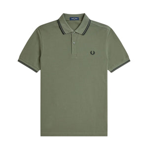 Fred Perry Twin Tipped Polo Shirt - Green