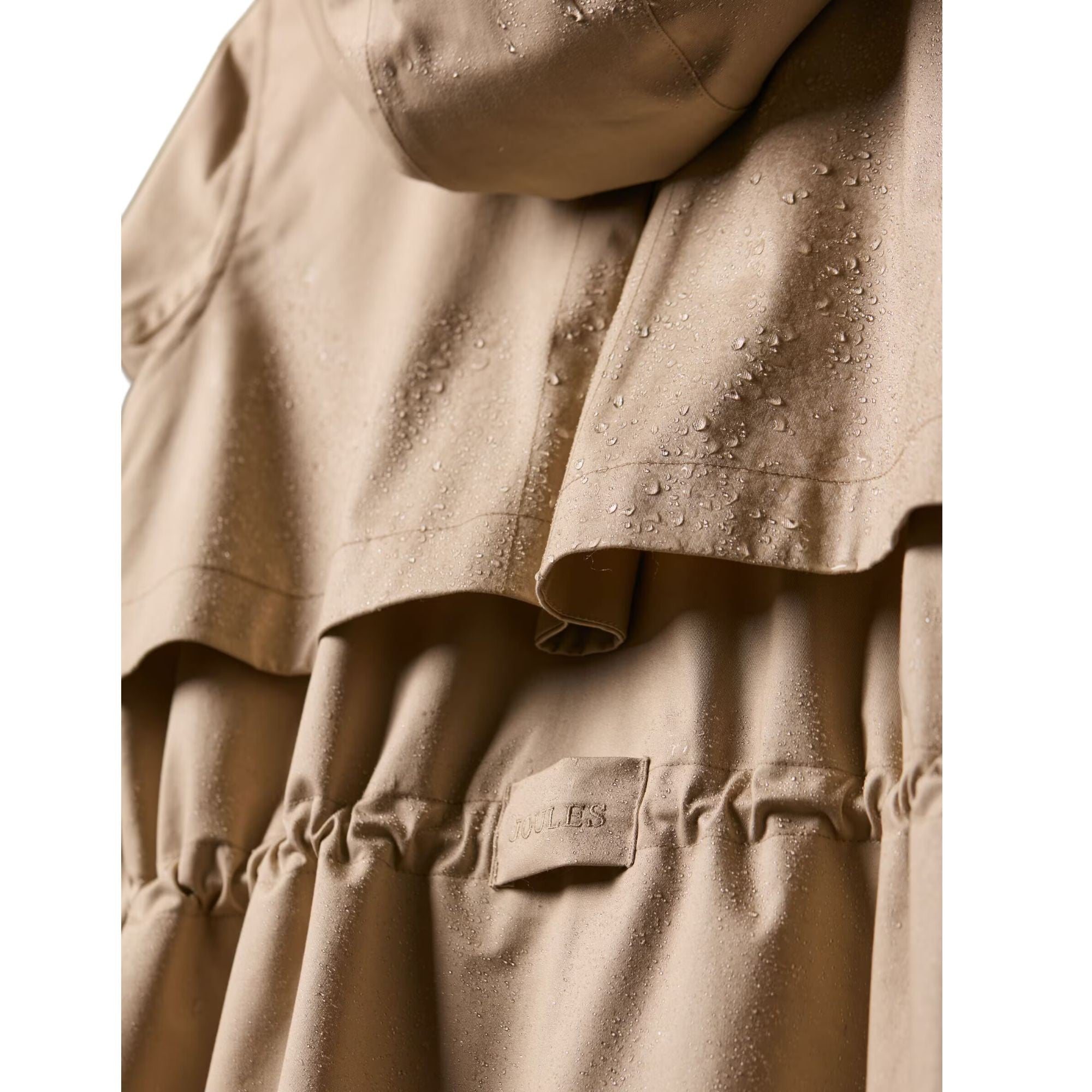 Joules Womens Portwell Neutral Waterproof Raincoat - Neutral