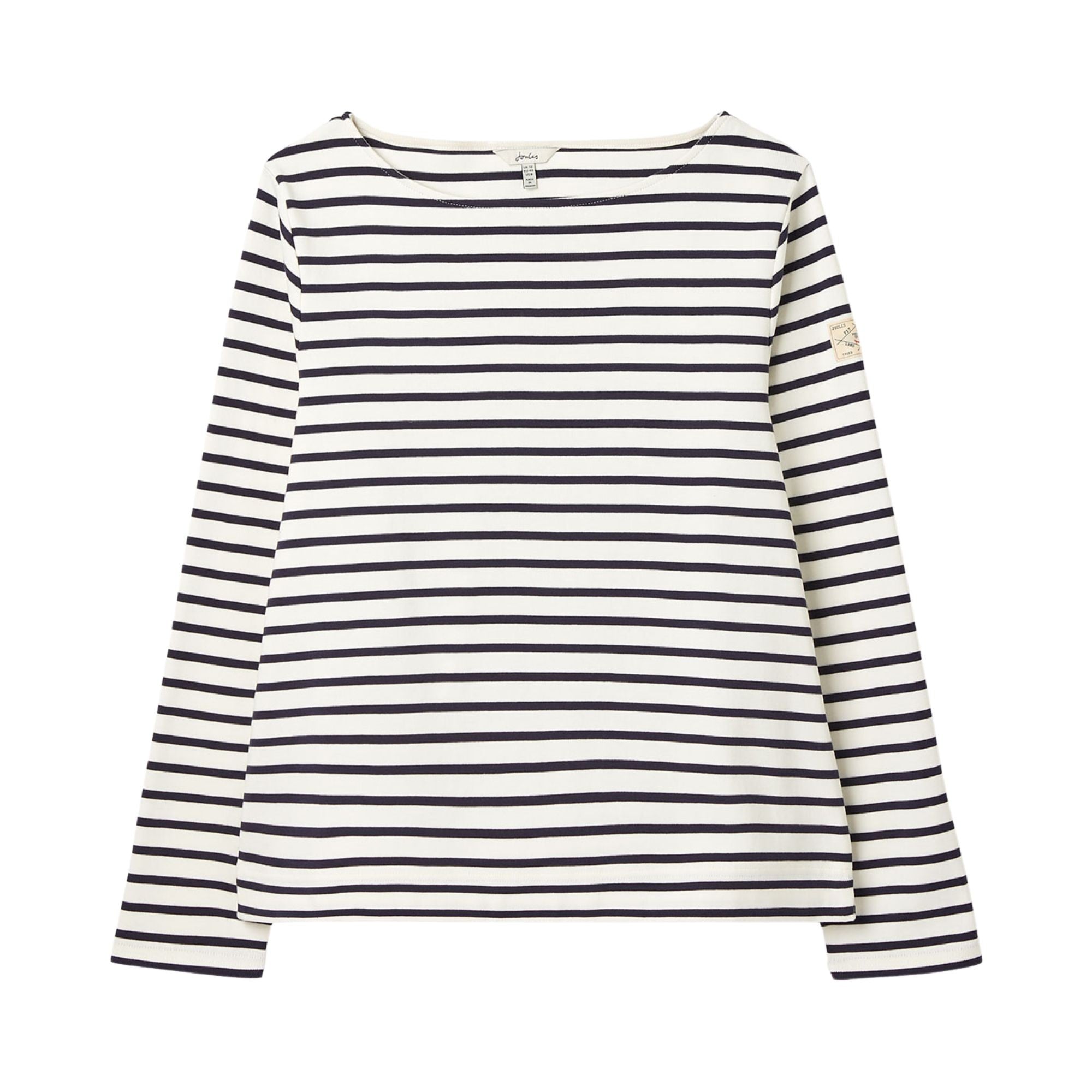 Joules Womens Harbour T-Shirt - Cream/Navy