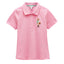 Joules Womens Jonty Fox Slim Fit Cotton Pique Polo Shirt - Pink