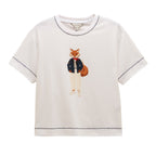 Joules Womens Jonty Fox Graphic Short Sleeve T-Shirt